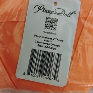 Flirty Comfort V Thong - Neon Orange